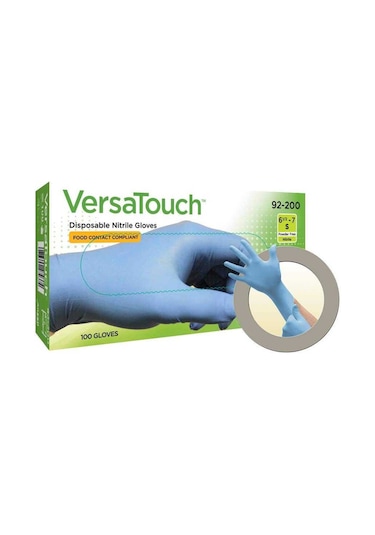 Ansell Touchntuff Versatouch 92-200 Tek Kullanımlık Nitril Eldive