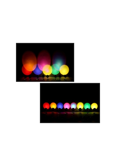 Qingmipy Usb Güneş Batımı Projeksiyon Lambası - 8 Renk Seçenekli Dekoratif Aydınlatma