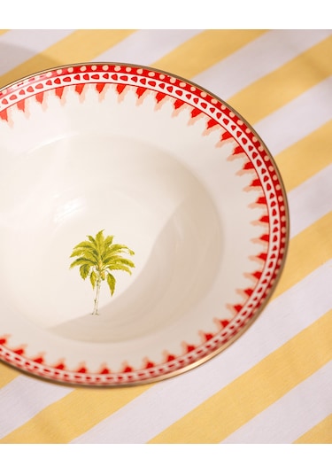 Madame Coco Lison Ayaklı Meyve Kasesi - Kırmızı - 30 Cm 8684427228500 Kirmizi