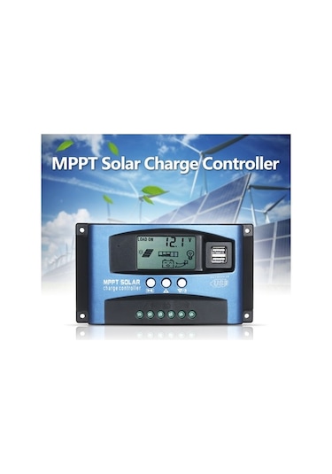 Didadodo Çift Usb Akıllı Lcd Ekran Mppt Güneş Şarj Cihazı 12v/24v Otomatik Tanımlama 26