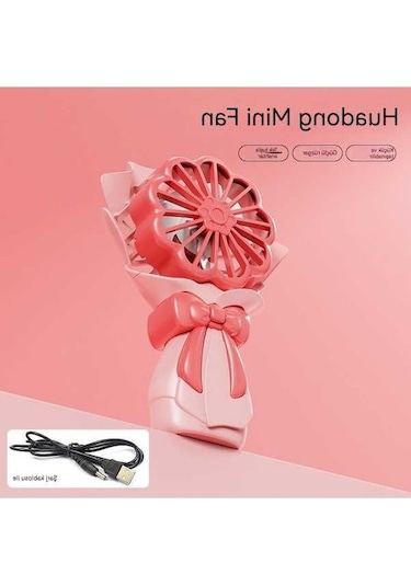 Supermarket1 Mavibazaar Mini Usb Küçük Fan - El Taşınabilir Masaüstü Öğrenci Fanı Yeşil, Mor, Sarı, Kırmızı