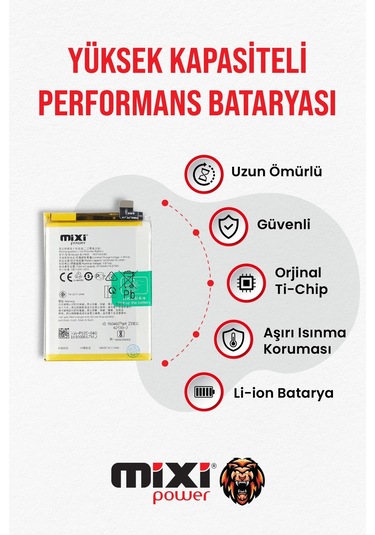 Oppo Reno 5 Lite Uyumlu Tam Kapasite Batarya 1 Yıl Garantili