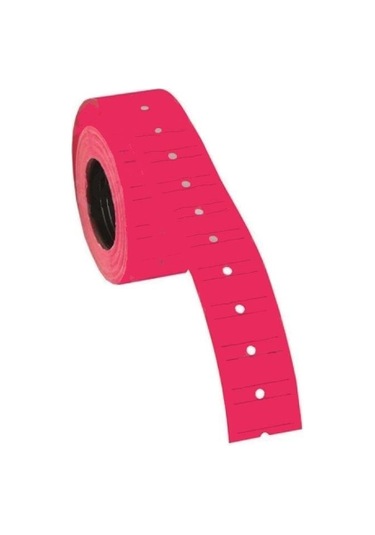 Tanex Fiyat Etiketi 12x21 Çizgili Flo Pembe 800'lü 12'li Paket 50