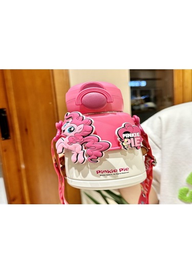 Hangfox Hasbro My Little Pony 316 Çelik Termos Bardak 600ml - Çift İçecek Memiş/doğru , Isı Ve Soğuk Saklama, Çocuklar İçin, Okul, Dışarıda Taşınabilir Pembe