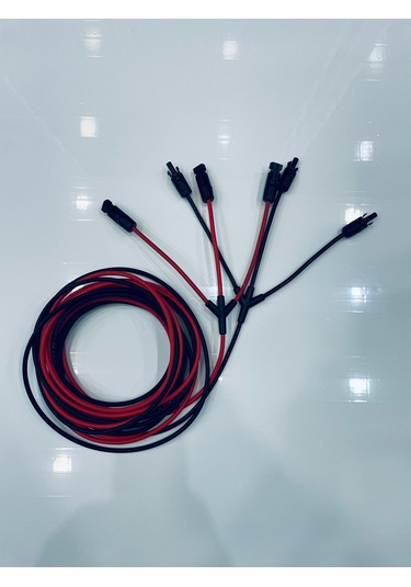 10+10 METRE 3LÜ MC4 6MM2 SOLAR KONNEKTÖR 3 İN 1 KABLOLU PARALELLE