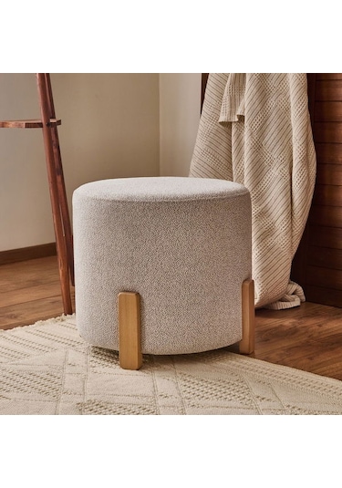 Just Home Puffy Puf - Gri - 44x50x50 Cm Gri