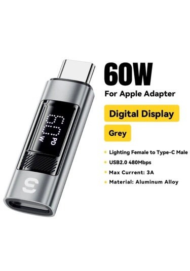Essager Type-c To Lightning 60w Hızlı Adaptör Çevirici