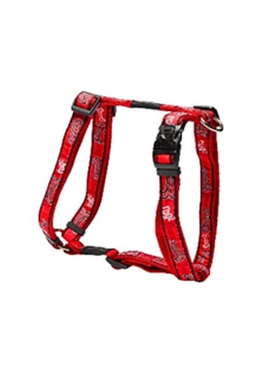 Rogz Göğüs Tasması Kırmızı Kemik Desenli -Xl- 60-100 Cm