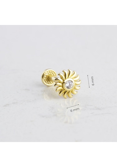 Glorria Altın Güneş Tragus Piercing 67928345