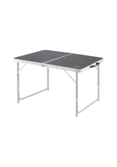 Haegs Portatif Kamp Masası, 3 Yükseklik Ayarlı, Katlanır Piknik Masası, Kolay Taşınabilir Alüminyum Masa - 80x50 - Antrasit