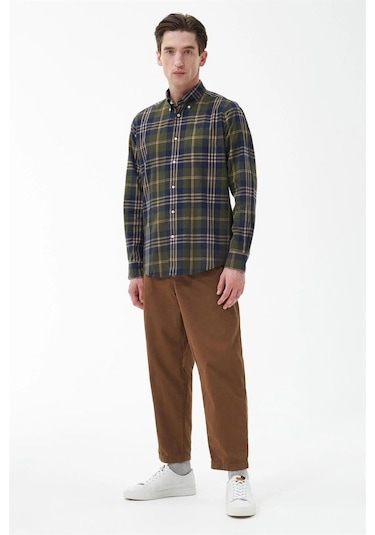 Barbour Erkek Edgar Tailored Gömlek Ol51 Olive-ol51 Olive Yeşil