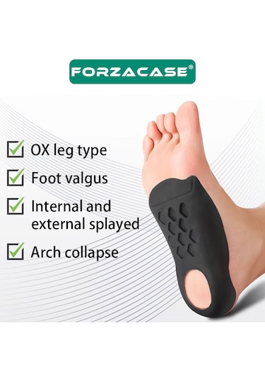 Forzacase Düz Taban Düzeltici Esnek Topuk Yastığı Tabanlık Fc1082