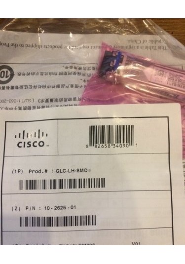 Cisco Glc-Lh-Smd= 1000Base-Lx/Lh Sfp Transceiver Module. Mmf/Smf