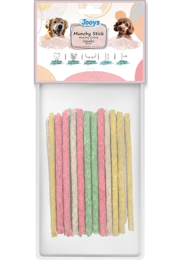Jooys Renkli Munchy Çubuk 12 Cm 25'li