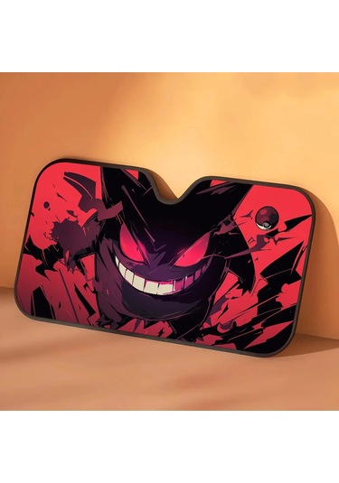 Goldenqian P-pokémon G-gengar Araba Pencere Güneş Gölge Cam Anti-uv Koruma Ön Arka Cam Blok Kapağı Vizör Aksesuarları Z12