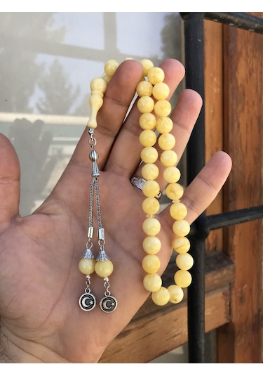 Beyrut Damlası Küre Kesim Model Toz Kehribar Tespih