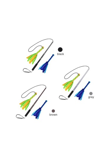 Lemestar Esnek Uzatabilir Köpek Antrenman Çubuğu - Siyah, Alüminyum Gövde, Kauçuk Sap, Diş Temizleme Ve Enerji Tüketimi İçin İç/ Dış Mekan Uygun