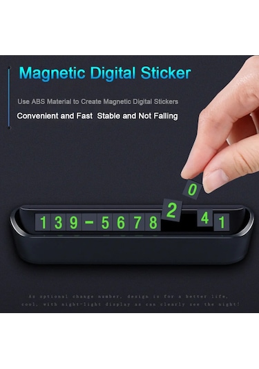 Subzero Torpidoya Yapışan PG22 Araç Park Teli Numaratör Telefon Kartı