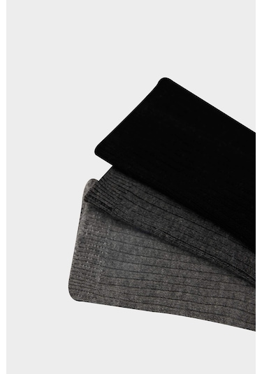 DeFacto Erkek Çocuk 3'lü Pamuklu Uzun Çorap E5516A8NSKR1