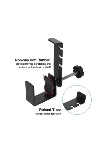 Pazly Tutucu Standı Metal Montaj Masası 360 Derece Dönen Evrensel Kulaklık Askısı - Nv - -