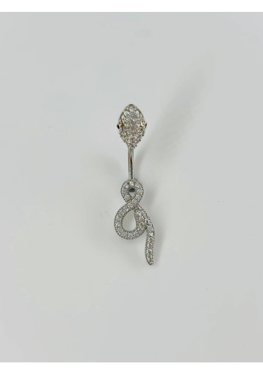 Yılan Detaylı Göbek Piercing - Pg0056 Çok Renkli