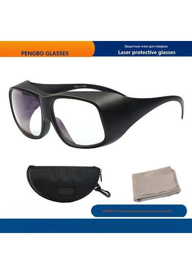 Güzellik Ekipmanları İçin Lazer Güvenlik Gözlüğü Lazer Gözlükleri Beyaz Çerçeve/turuncu Lensler 532nm Od6+