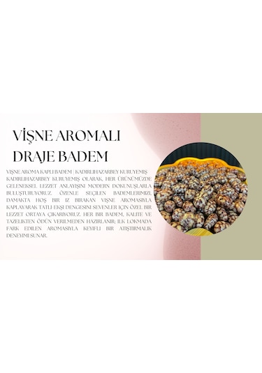 Kadirlihazarbey Vişne Aromalı Draje Badem 50 Gr