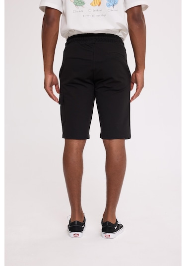 The Crow Cash Cargo Sweatshort Siyah Polyester Pamuk Şort Siyah