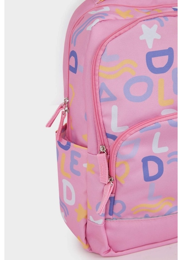 Defacto Kız Çocuk Baskılı Sırt Çantası F0571a8nspn22 Pembe
