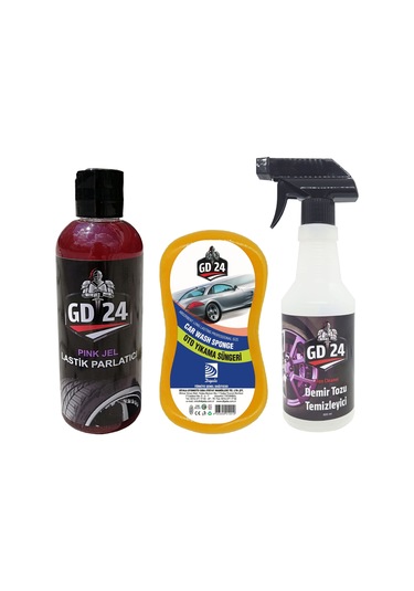 GD24 Lastik Parlatıcı Jel Demir Tozu Temizleyici Sünger