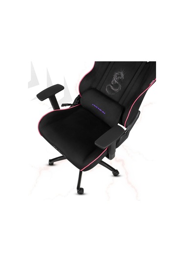 Rio Balerion Terletmez Kadife Kumaş Siyah Gaming Oyuncu Koltuğu - 11 Siyah