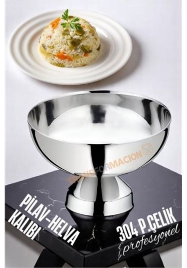 Modacar Pilav Kalıbı - Helva Kalıbı 304 Paslanmaz Çelik Profesyonel