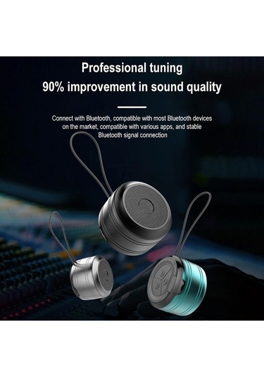 360 Çok Yönlü Hıfı Stereo Ses Mini Taşınabilir Ses Subwoofer Bluetooth Küçük Hoparlör