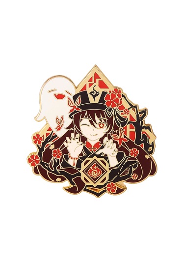 Oyun Genshin Etki Emaye Pim Anime Wendi Zhongli Keqing Tartaglia Hu Tao Hu Tao Hu Tao Çok Renkli