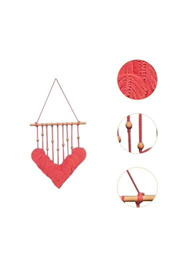 Homyl Yapraklar Dokuma Goblen Makrome Duvar Asılı Bohem Yaprak