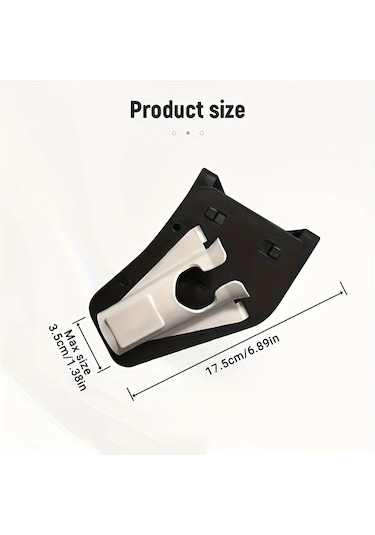 Techbloom Siyah 1 Adet Portatif Olta Kamışı Bel Bandı Plastik Malzeme Ayarlanabilir Eller Serbest Hızlı Çekme Tasarımı Fly Fishing Ve Kıyı Balıkçılığı İçin