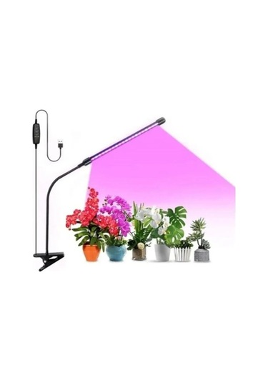 Suofeng 9w Led Bitki Büyüme Lambası, Zamanlayıcı Fonksiyonu, Mavi-kırmızı-pembe Işık, Klemeli Tutucu, Küçük Kontrolcü