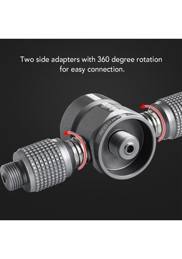 Tongxida 3 Lü Kamp Gazı Adaptörü - Hafif, Dayanıklı, Çok Renkli Yapı Çok Renkli