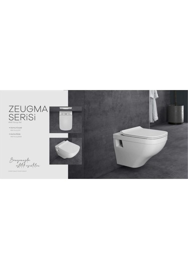 Dura Zeugma Asma Klozet Kanallı Ve Yavaş Kapanır Kapak Diğer