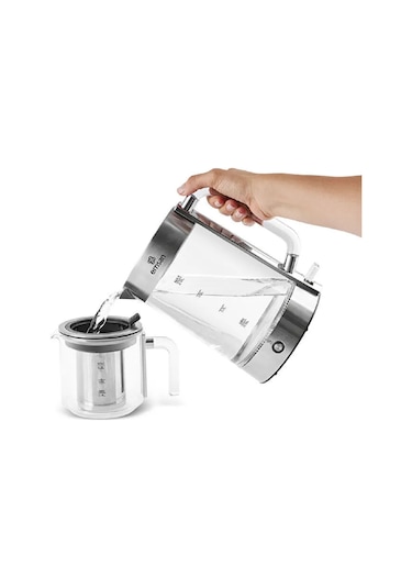 Emsan Feel Steel XL 2 L Cam Çay Makinesi