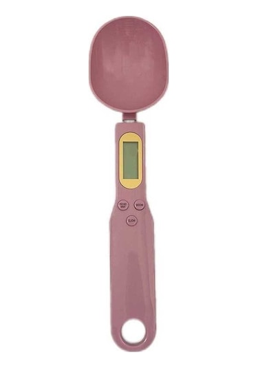 Pazly Elektronik Kaşık Ölçeği Ev Elektronik Terazi 500 Gr/0,1 Pembe Pembe
