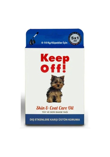 Keep Off 0-10 KG Küçük Köpek Dış Parazit Damlası 5 x 1 ML