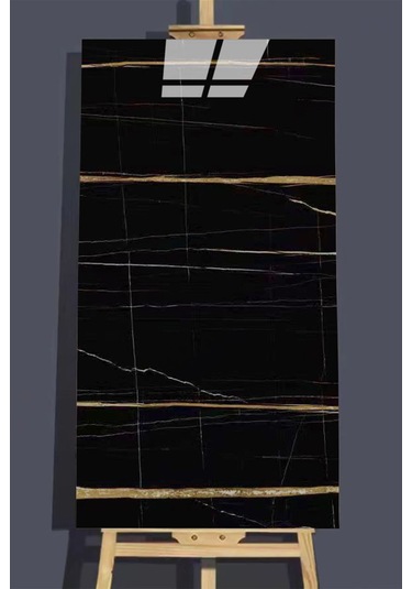 10 Adet 60x30 Kendiden Yapışkanlı Siyah Duvar Paneli