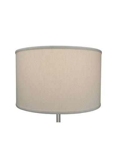 18 'üst Çap X 18' Alt Çapı 11 'yükseklik Silindirli Davul Abajur Yapılmış Bej Homespun Bej