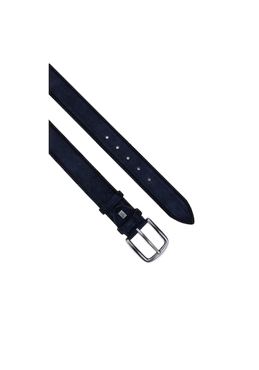 Tamer Tanca Erkek Hakiki Deri Lacivert Süet Spor Kemer 171 2003 Erk Kmr Y25 Lacı Suet Lacivert