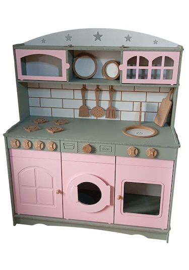 Üç Kapaklı Boyalı Mutfak Seti