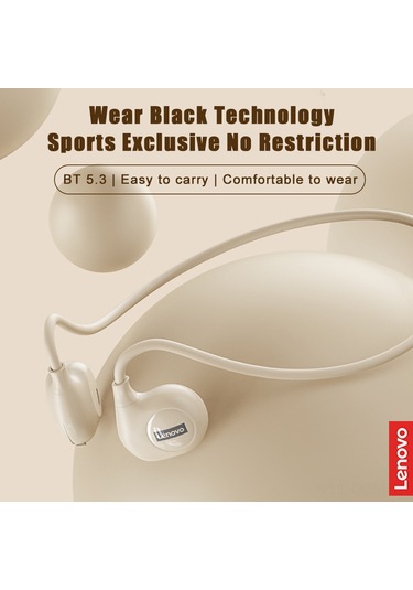 Qingmipy Lenovo Thinkplus Xt95 Beyaz Kulak İçi Kulaklıklar - Bt 5.3, 5 Saat Kullanım Süresi, 16mm Hoparlör, Geri Asılı Kullanim Şekli