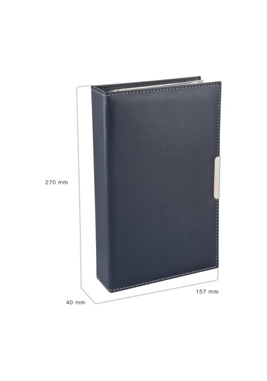 Suni Deri Mekanizmalı 4 Sıralı 192 Kart Kapasiteli İndeksli Kartv Siyah