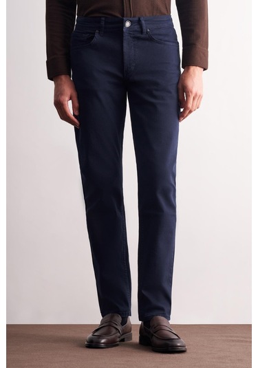Lacivert 5 Cep Casual Slim Fit Pamuklu 5 Cep Pantolon 1003255318 Lacivert