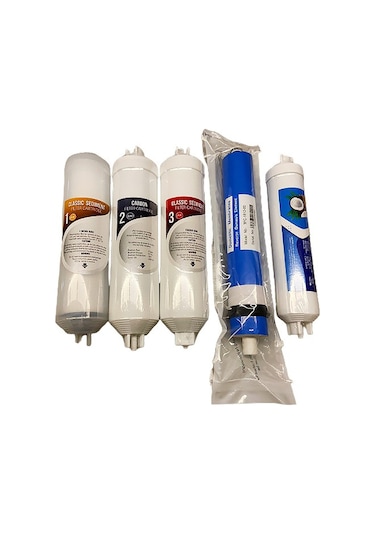 Su Arıtma Cihazı Filtresi Kapalı Kasa 5'li Quick Filtre Seti